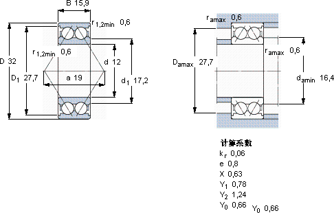 SKF5201 ATN9轴承图纸