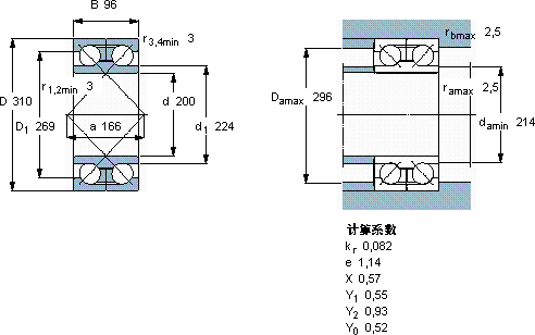 SKF305352轴承图纸