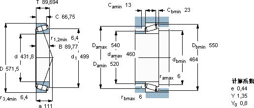 SKFBT1B 328284/HA1轴承图纸