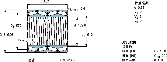 SKF330641 BG/HE1轴承图纸