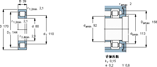 SKFNUP 316 ECML *轴承图纸