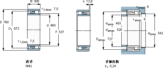 SKFNNU 4192 M轴承图纸