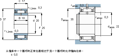 SKFNA 4904 RS轴承图纸