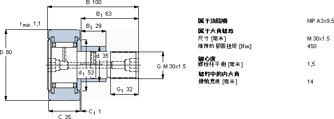 SKFKRE 80 PPA轴承图纸