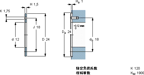 SKFPCMW 122401.5 M轴承图纸