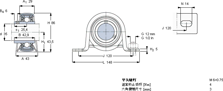 SKFP 80 R-35 TR轴承图纸