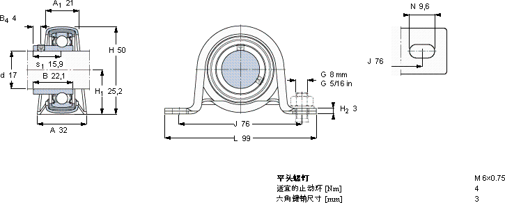 SKFP 47 R-17 RM轴承图纸