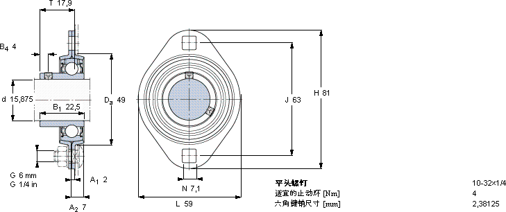 SKFPFT 5/8 RM轴承图纸