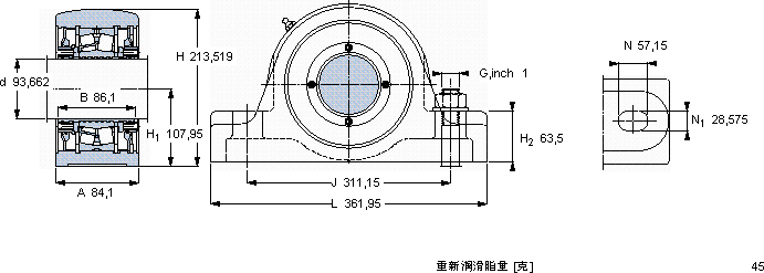 SKFSYR 3.11/16 NH轴承图纸