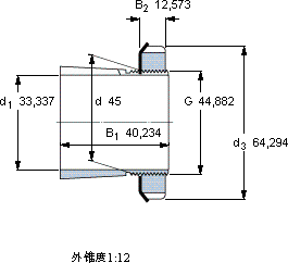 SKFSNW 9x1.5/16轴承图纸