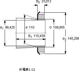 SKFSNW 122x3.7/8轴承图纸