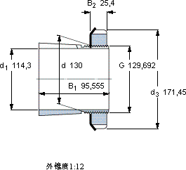 SKFSNW 26x4.1/2轴承图纸