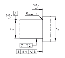INA推力角接触球轴承 ZKLF30100-2RS, 双向，螺钉安装，两侧唇密封