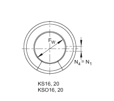 INA直线球轴承 KSO16, 开式设计，两侧间隙密封