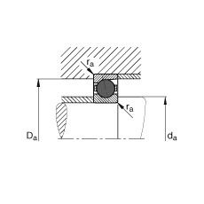 FAG主轴轴承 HCB7024-C-T-P4S, 调节，成对或单元安装，接触角 α = 15°，陶瓷球，限制公差