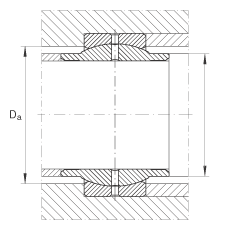 INA关节轴承 GE80-LO, 根据 DIN ISO 12 240-1 标准，需维护