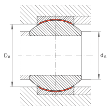 INA关节轴承 GE22-PW, 根据 DIN ISO 12 240-1 标准，尺寸系列 K，免维护