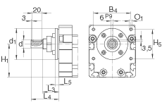 INA直线执行器 MKUE-25-KGT05, 带有四排球的滑块