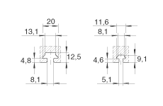 INA直线执行器 MLFI140-3ZR, 内导向滑块，带三个齿形带