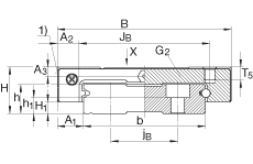 INA滑块 KWEM15-WC, 宽短系列滑块，耐腐蚀，两排