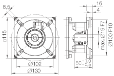 INA直线执行器 MLF52155-ZR-GtrI/4, 整体行星齿轮箱