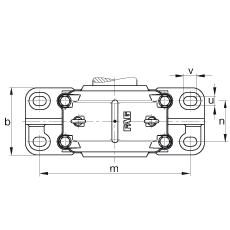 FAG直立式轴承座 SD556-N-FZ-AL-L + 22256-B-K-MB, 剖分，用于带锥孔和紧定套的调心滚子轴承，毛毡密封，脂润滑